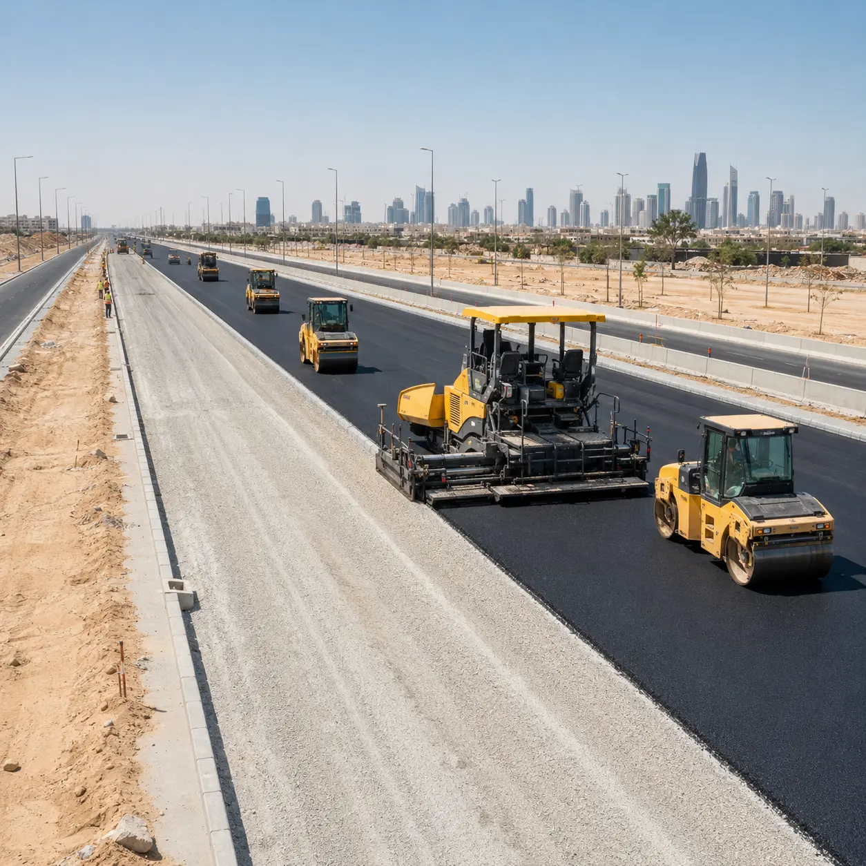 تنفيذ الطرق وأعمال الأسفلت من شركة روزن دان التجارية